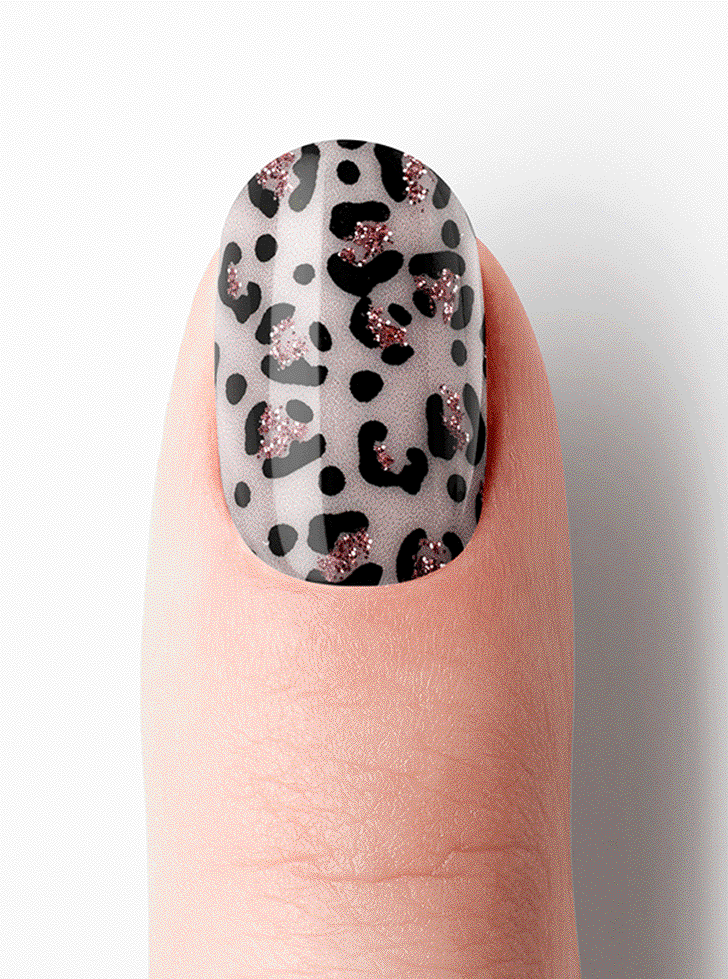 Nude Leopard UV Gel Strips
